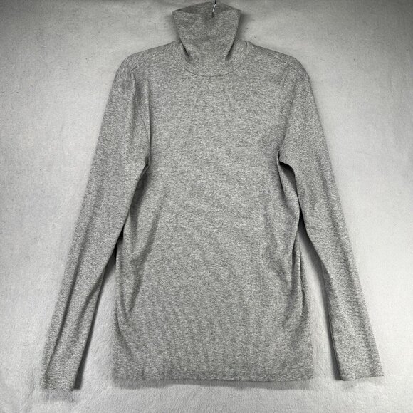 Mtwtfss Weekday Shirt Womens Size M‎ Weekday Turtleneck Ribbed Tee Top Neutral - Picture 1 of 9